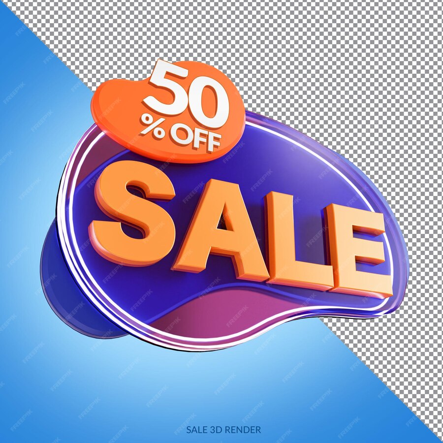 premium-psd-sale-50-percentage-off-mockup-3d-render