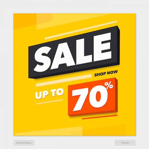 Sale banner template | Premium PSD File