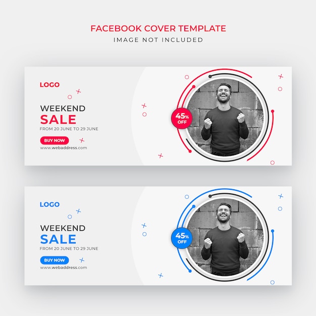 Sale facebook cover or web banner template | Premium PSD File