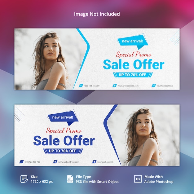 Download Premium Psd Sale Offer Facebook Cover Template PSD Mockup Templates
