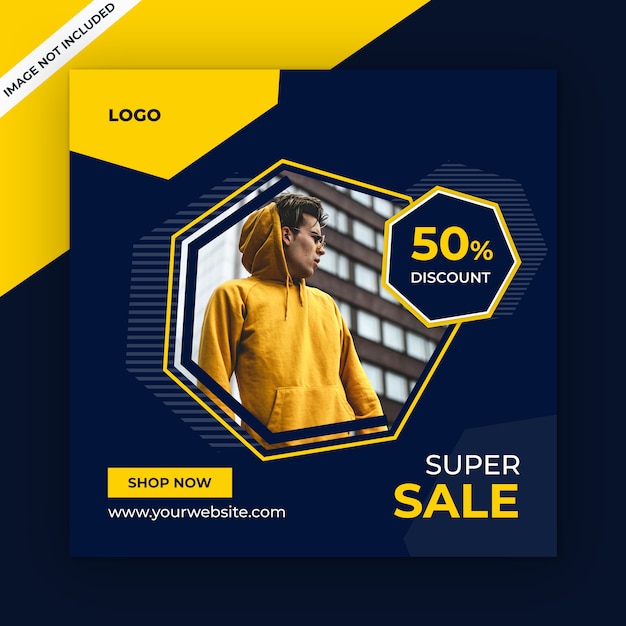 Premium PSD | Sale social media post template