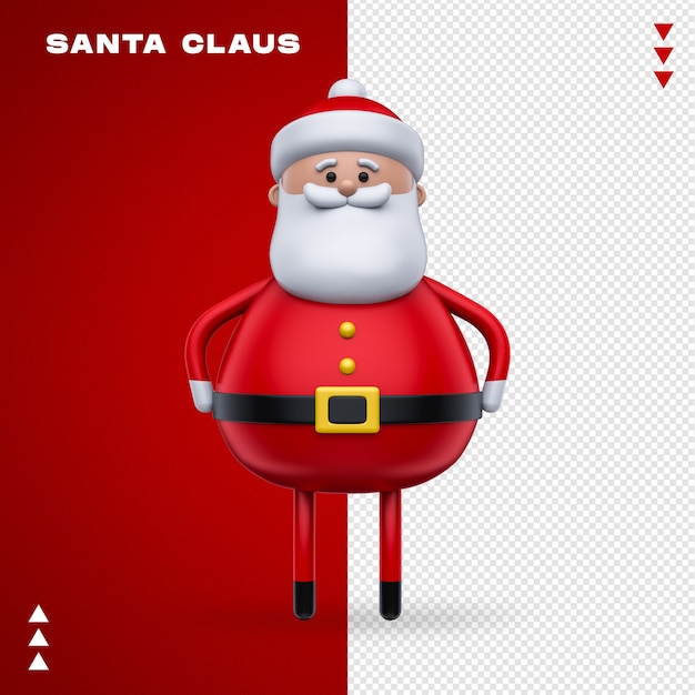 Premium Psd Santa Claus 3d In 3d Rendering