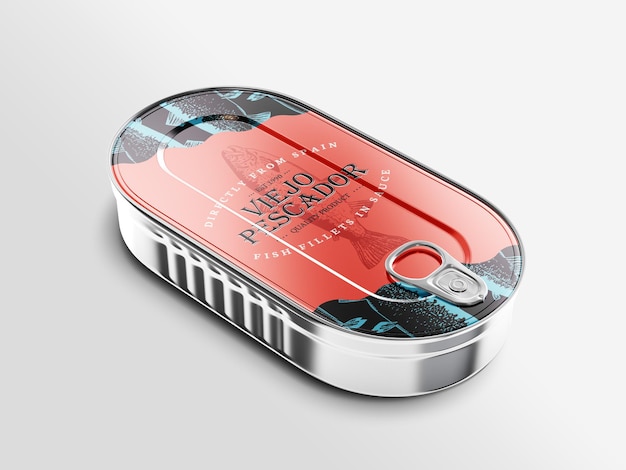 Download Free Psd Sardine Can Mockup