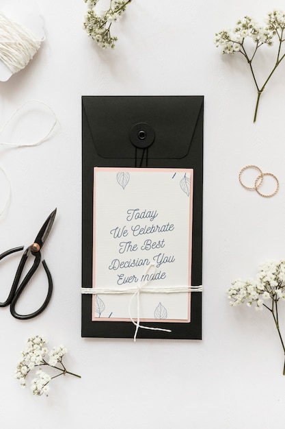 Download Save the date card mockup | Free PSD File