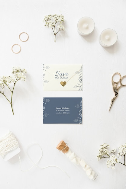 Download Save the date card mockup | Free PSD File