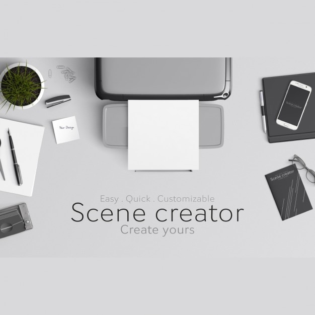 Download Scene creator mock up PSD file | Free Download