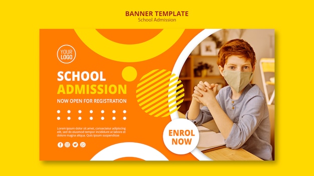Download Free School Admission Concept Banner Template Free Psd File Use our free logo maker to create a logo and build your brand. Put your logo on business cards, promotional products, or your website for brand visibility.