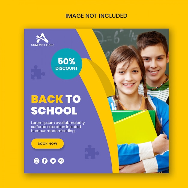 School education admission social media post | Premium PSD File