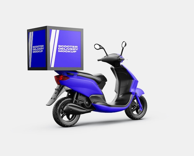 Delivery Motorcycle Mockup Psd - Motorcycle for Life