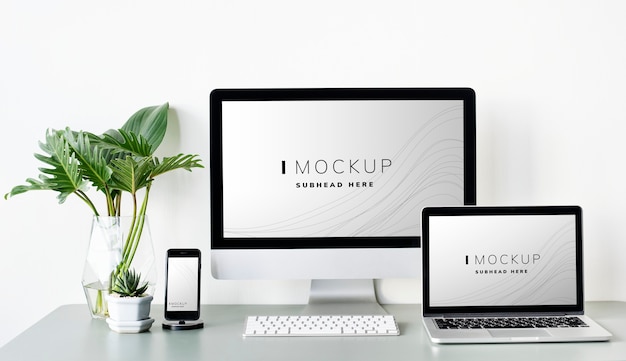 Download Free PSD | Set of digital devices screen mockup