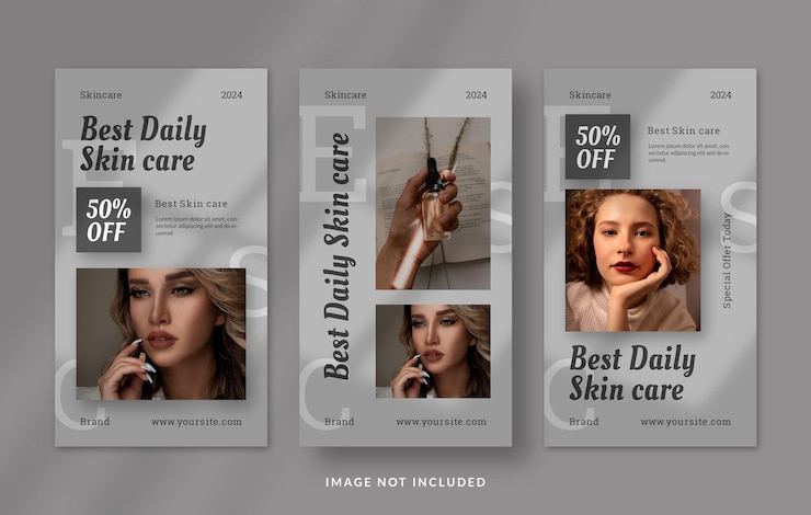 Premium PSD | Set of fashion instagram story template