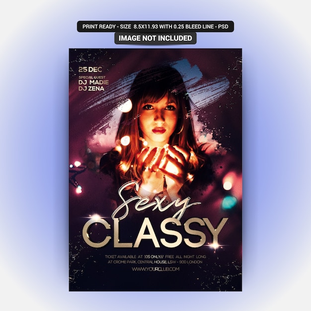 Sexy girl night dance party Premium Psd