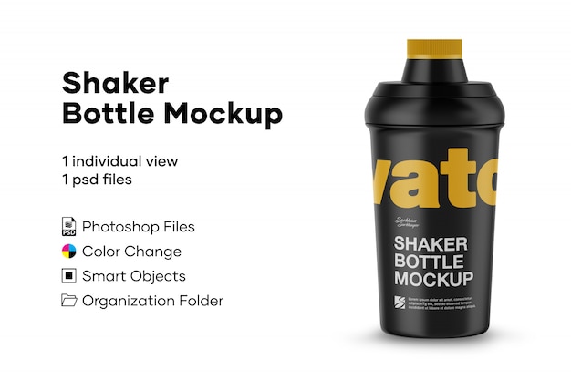Download Shaker bottle mockup | Premium PSD File