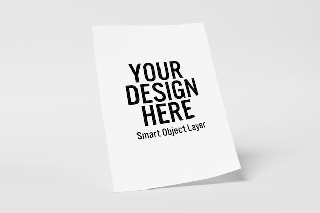 Download Sheet of paper mockup PSD file | Premium Download