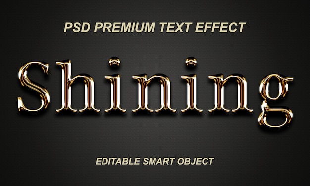 shining text effect photoshop layer style