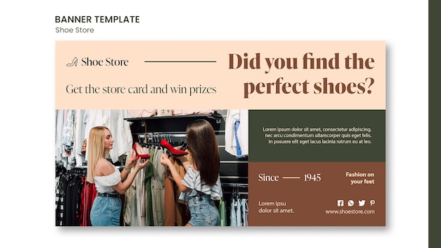 Shoe Store Concept Banner Template 23 2148738815 