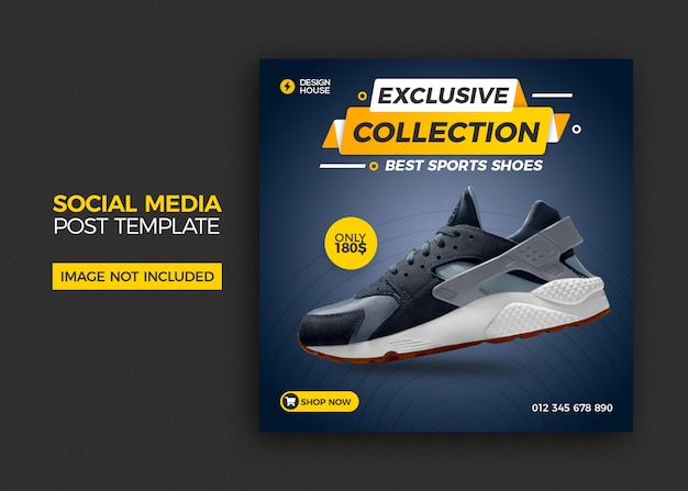 Shoes sale social media post template Premium Psd