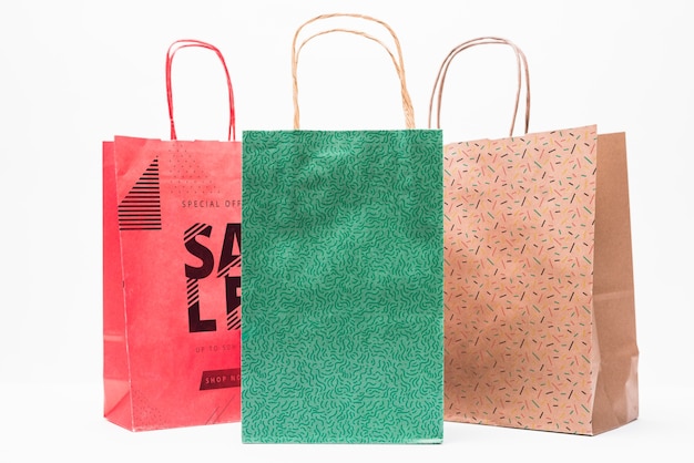 Download Shopping bag mockup in different colors | Free PSD File