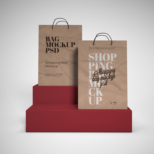 Download Shopping bags mockup psd | Premium PSD File