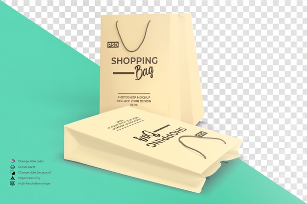 Download Premium PSD | Shopping's bags mockup psd