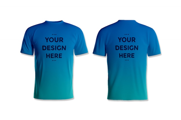Download Showcase front and back t-shirt mockup | Premium PSD File
