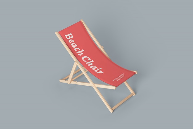 Premium Psd Side View Of Beach Chair Mockup