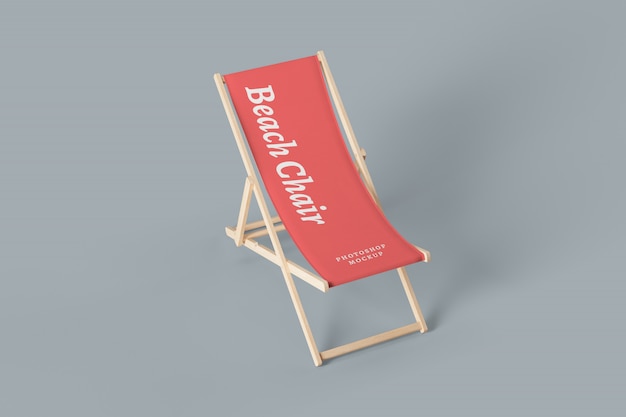 Download Premium Psd Side View Of Beach Chair Mockup