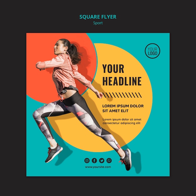 Running Flyer Template