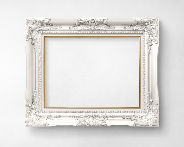 Download Silver picture frame mockup | Premium PSD File