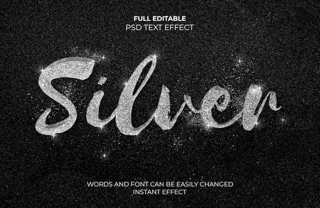 free silver text effect preset photoshop download mac