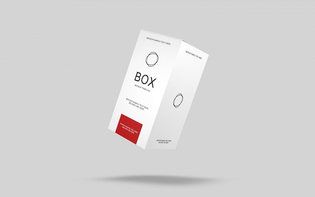 Download Simple 3d box packaging mockup | Premium PSD File