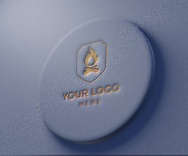 Download Premium PSD | Simple elegant logo mockup