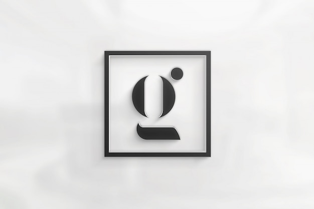 Download Simple elegant logo mockup | Premium PSD File
