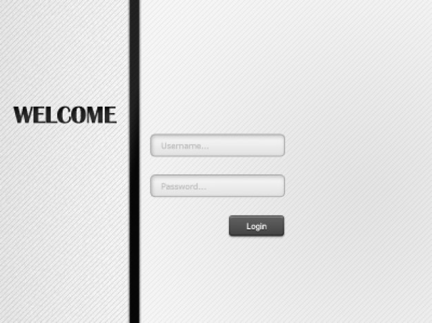 Simple Login Form Psd Material Psd File Free Download