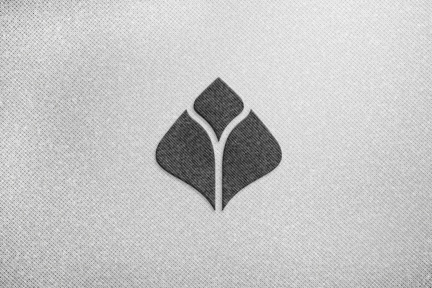 Download Premium PSD | Simple logo mockup on white fabric