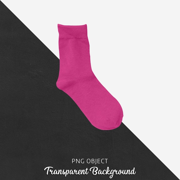 Download Premium Psd Single Pink Socks On Transparent Background Yellowimages Mockups