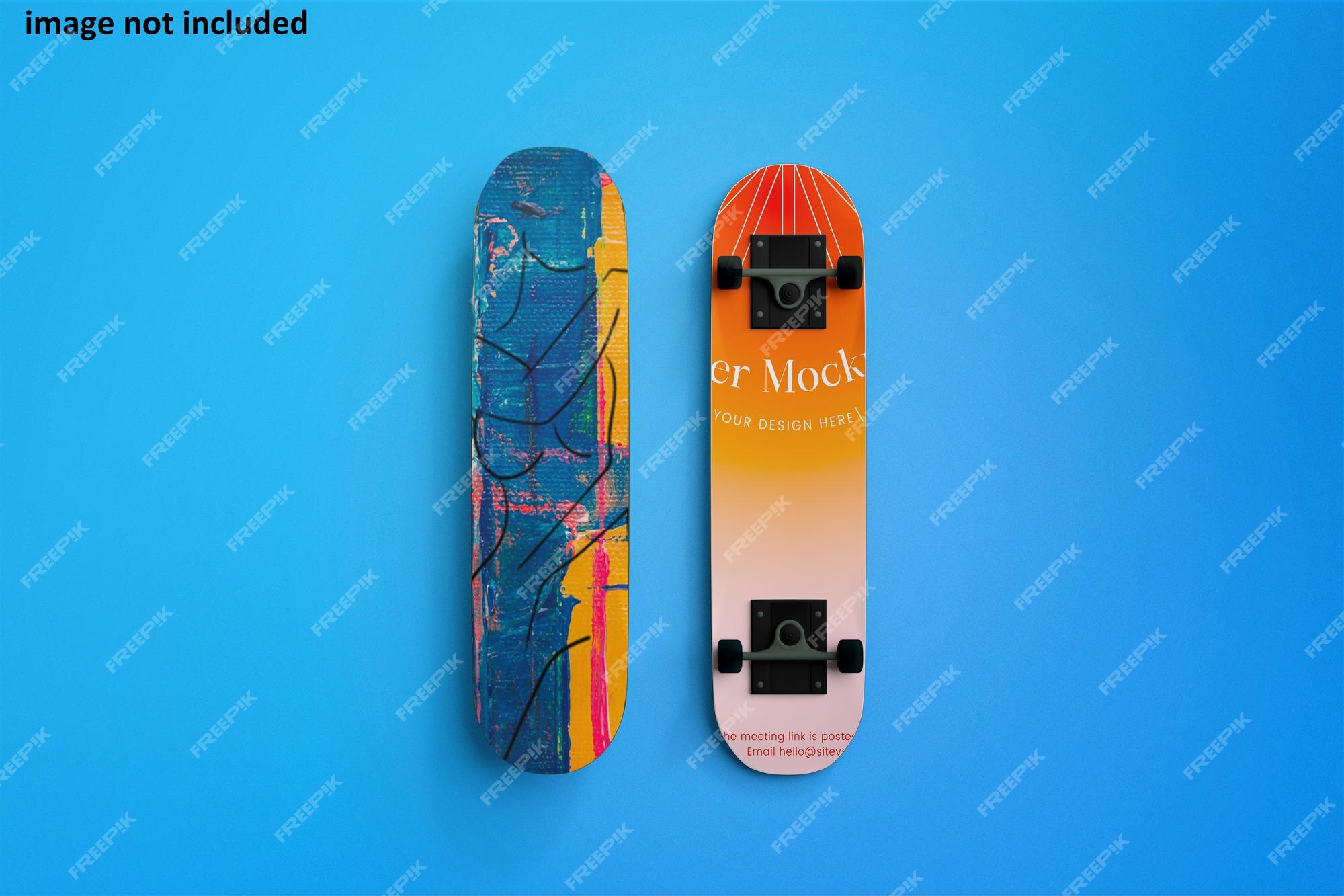 Premium PSD | Skateboard mockup