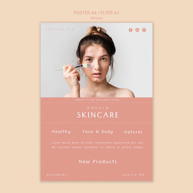 Download Free Skin Care Poster Template Free Psd File Use our free logo maker to create a logo and build your brand. Put your logo on business cards, promotional products, or your website for brand visibility.