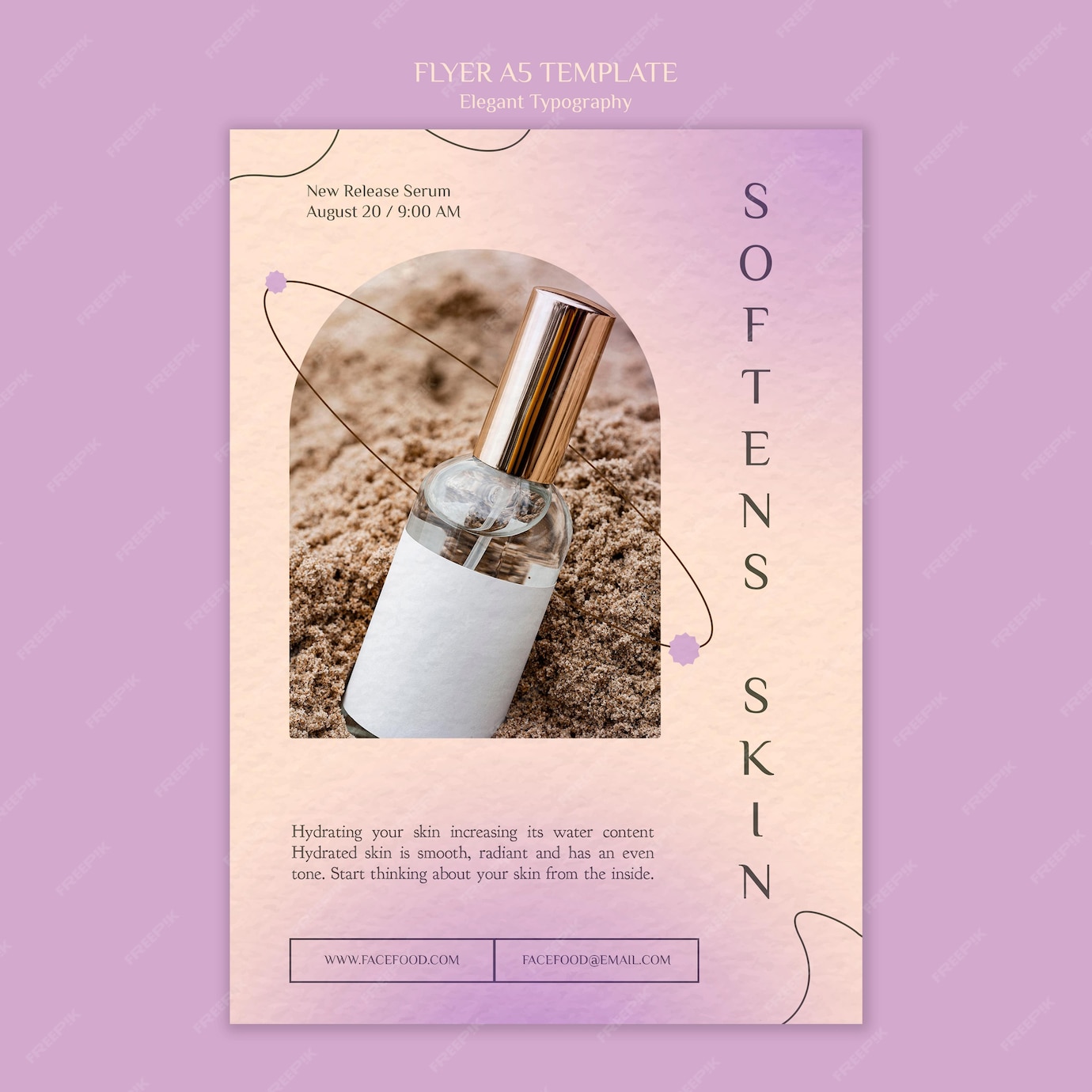 Free PSD | Skin care print template