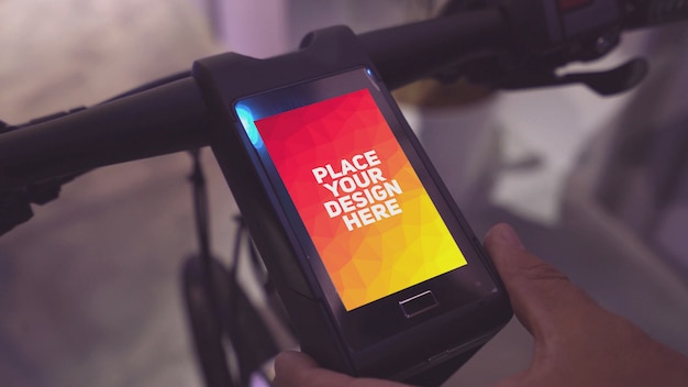 Download Smart bike display mockup | Premium PSD File