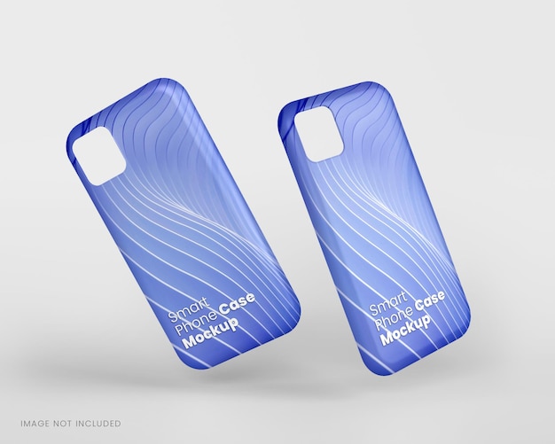 Premium PSD | Smartphone case mockup in 3d rendering