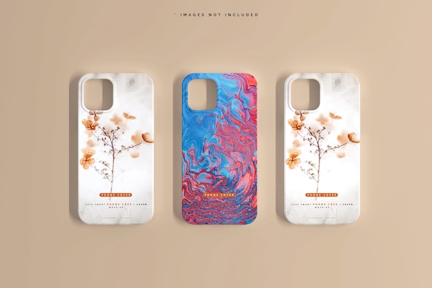Smartphone cover or case mockup Free Psd