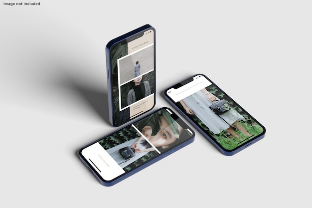 Smartphone mockup for design presentation Premium Psd