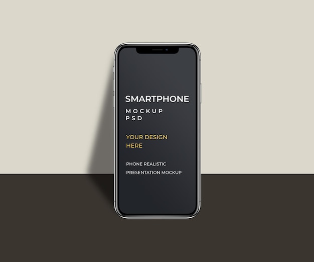 Premium PSD | Smartphone presentation mockup isolated