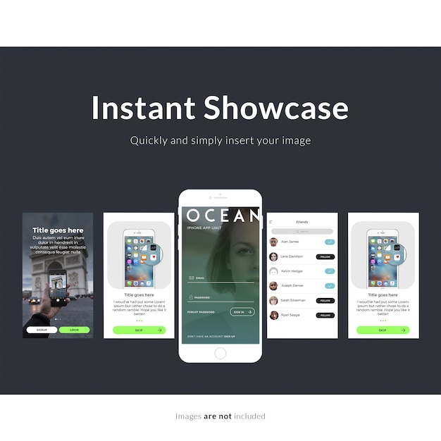 Smartphone and screens mock up PSD Template