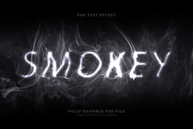 Smokey text effect | Premium PSD File