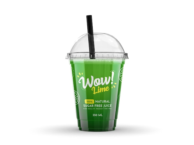 Download Free Psd Smoothie Cup Mockup