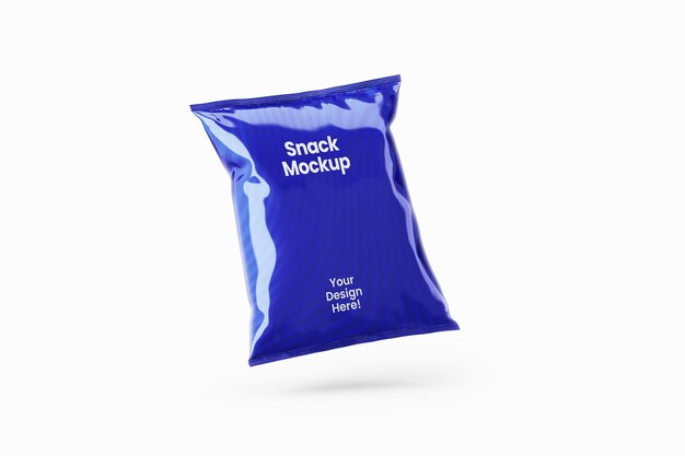 Download Premium PSD | Snack bag mockup design in 3d rendering