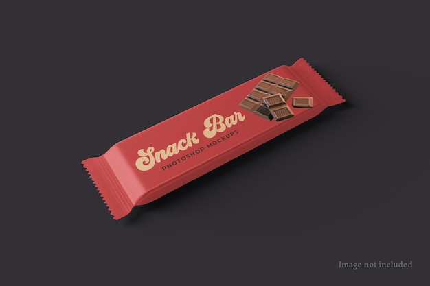 Snack bar packaging mockup Premium Psd
