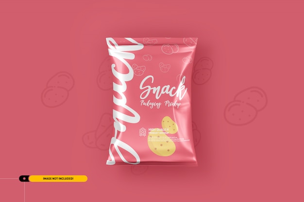 Download Snack chips foil pack packaging mockup | Premium PSD File